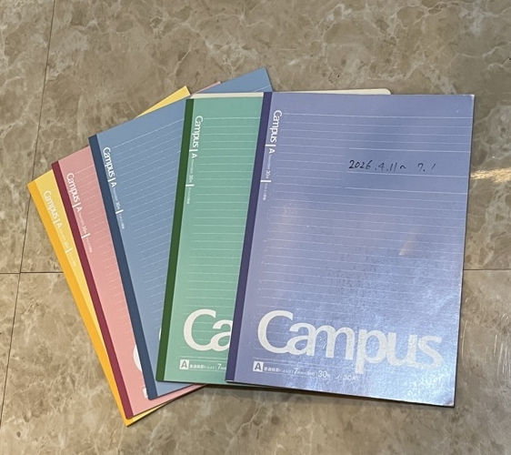 Campusノート5色パック